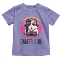 Funny Guinea Pig Video Game Rodent Lover Toddler T Shirt Gamers Girl Sunset Retro Gift - Wonder Print Shop