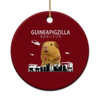 Funny Giant Guinea Pig Monster Roaring Tokyo Japan Ceramic Ornament Guineapigzilla - Wonder Print Shop