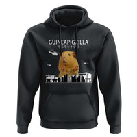 Funny Giant Guinea Pig Monster Roaring Tokyo Japan Hoodie Guineapigzilla - Wonder Print Shop