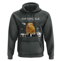 Funny Giant Guinea Pig Monster Roaring Tokyo Japan Hoodie Guineapigzilla - Wonder Print Shop