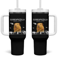 Funny Giant Guinea Pig Monster Roaring Tokyo Japan Tumbler With Handle Guineapigzilla - Wonder Print Shop