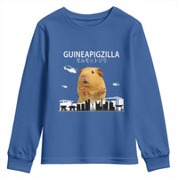 Funny Giant Guinea Pig Monster Roaring Tokyo Japan Youth Sweatshirt Guineapigzilla - Wonder Print Shop