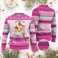 I Just Really Like Guinea Pigs Ugly Christmas Sweater Funny Cavy Lover - Wonder Print Shop