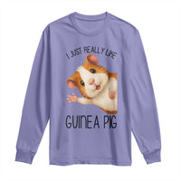 I Just Really Like Guinea Pigs Long Sleeve Shirt Funny Cavy Lover - Wonder Print Shop