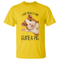 I Just Really Like Guinea Pigs T Shirt Funny Cavy Lover - Wonder Print Shop