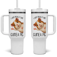 I Just Really Like Guinea Pigs Tumbler With Handle Funny Cavy Lover - Wonder Print Shop