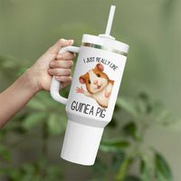 I Just Really Like Guinea Pigs Tumbler With Handle Funny Cavy Lover - Wonder Print Shop
