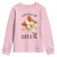 I Just Really Like Guinea Pigs Youth Sweatshirt Funny Cavy Lover - Wonder Print Shop