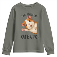 I Just Really Like Guinea Pigs Youth Sweatshirt Funny Cavy Lover - Wonder Print Shop