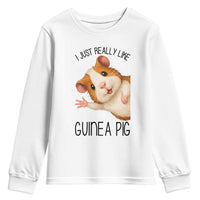 I Just Really Like Guinea Pigs Youth Sweatshirt Funny Cavy Lover - Wonder Print Shop