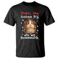 Oops My Guinea Pig Ate My Homework T Shirt Funny Cavy Lover Gift - Wonder Print Shop