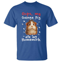 Oops My Guinea Pig Ate My Homework T Shirt Funny Cavy Lover Gift - Wonder Print Shop