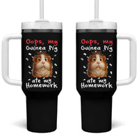 Oops My Guinea Pig Ate My Homework Tumbler With Handle Funny Cavy Lover Gift - Wonder Print Shop