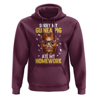 Funny My Guinea Pig Ate My Homework Hoodie Gift For Rodent Lovers - Wonder Print Shop