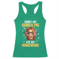 Funny My Guinea Pig Ate My Homework Racerback Tank Top Gift For Rodent Lovers - Wonder Print Shop
