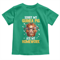 Funny My Guinea Pig Ate My Homework Toddler T Shirt Gift For Rodent Lovers - Wonder Print Shop