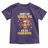 Funny My Guinea Pig Ate My Homework Toddler T Shirt Gift For Rodent Lovers - Wonder Print Shop