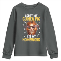 Funny My Guinea Pig Ate My Homework Youth Sweatshirt Gift For Rodent Lovers - Wonder Print Shop