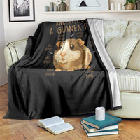 Anatomy Of A Guinea Pig Throw Blanket Funny Cavy Lover Animal Anatomy Gift - Wonder Print Shop