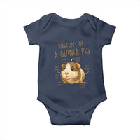 Anatomy Of A Guinea Pig Baby Onesie Funny Cavy Lover Animal Anatomy Gift - Wonder Print Shop