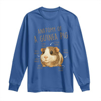 Anatomy Of A Guinea Pig Long Sleeve Shirt Funny Cavy Lover Animal Anatomy Gift - Wonder Print Shop