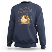 Anatomy Of A Guinea Pig Sweatshirt Funny Cavy Lover Animal Anatomy Gift - Wonder Print Shop