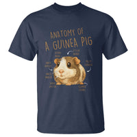 Anatomy Of A Guinea Pig T Shirt Funny Cavy Lover Animal Anatomy Gift - Wonder Print Shop