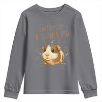 Anatomy Of A Guinea Pig Youth Sweatshirt Funny Cavy Lover Animal Anatomy Gift - Wonder Print Shop