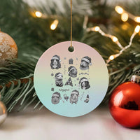 Christmas Guinea Pigs Ceramic Ornament Funny Cavy Lover Holiday Gift - Wonder Print Shop