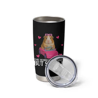 Funny Guinea Pig Lover Gift Tumbler Cup The Horrors Persist But So Do I - Wonder Print Shop