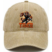 Lightning Tiger Lover Washed Cotton Baseball Cap Sport Lover Gift