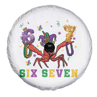 Funny 67 Crawfish Mardi Gras Spare Tire Cover Six Seven Meme