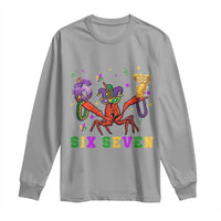 Funny 67 Crawfish Mardi Gras Long Sleeve Shirt Six Seven Meme