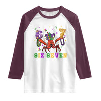 Funny 67 Crawfish Mardi Gras Raglan Shirt Six Seven Meme