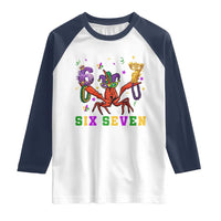 Funny 67 Crawfish Mardi Gras Raglan Shirt Six Seven Meme