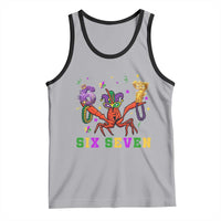 Funny 67 Crawfish Mardi Gras Tank Top Six Seven Meme