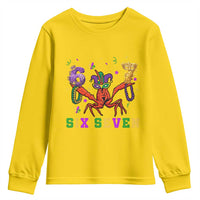 Funny 67 Crawfish Mardi Gras Youth Sweatshirt Six Seven Meme