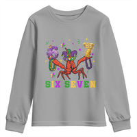Funny 67 Crawfish Mardi Gras Youth Sweatshirt Six Seven Meme