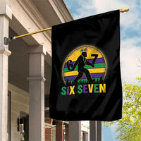 Funny Mardi Gras Bigfoot Garden Flag Six Seven Meme