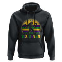 Funny Mardi Gras Bigfoot Hoodie Six Seven Meme