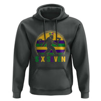 Funny Mardi Gras Bigfoot Hoodie Six Seven Meme