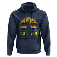 Funny Mardi Gras Bigfoot Hoodie Six Seven Meme