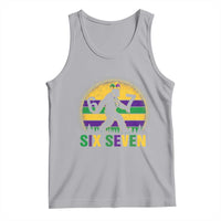 Funny Mardi Gras Bigfoot Tank Top Six Seven Meme