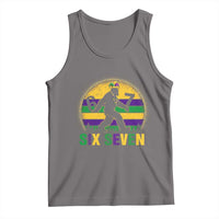 Funny Mardi Gras Bigfoot Tank Top Six Seven Meme