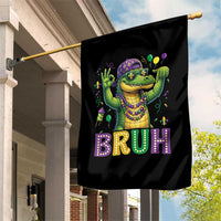 Mardi Gras Mardigator Alligator Six Seven Bruh Meme Garden Flag