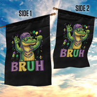 Mardi Gras Mardigator Alligator Six Seven Bruh Meme Garden Flag