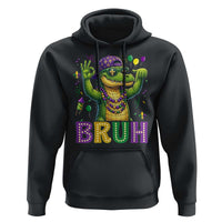 Mardi Gras Mardigator Alligator Six Seven Bruh Meme Hoodie
