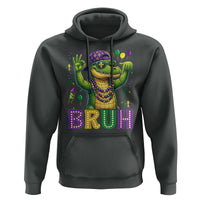 Mardi Gras Mardigator Alligator Six Seven Bruh Meme Hoodie
