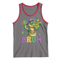 Mardi Gras Mardigator Alligator Six Seven Bruh Meme Tank Top