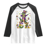 Funny Mardigator Alligator Six Seven Meme Raglan Shirt Mardi Gras Gifts